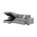  Manufacturer Color_Grey -- Raife 9624GY*3LC2R 3 pc Sectional with Left Chaise and Ottoman IMAGE 8