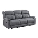  Manufacturer Color_Grey -- Homelegance Dean Reclining Fabric Sofa IMAGE 2