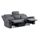  Manufacturer Color_Grey -- Homelegance Dean Reclining Fabric Sofa IMAGE 4