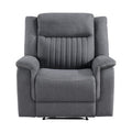  Manufacturer Color_Grey -- Homelegance Dean Fabric Recliner IMAGE 1