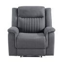  Manufacturer Color_Grey -- Homelegance Dean Fabric Recliner IMAGE 1