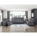  Manufacturer Color_Grey -- Homelegance Dean Fabric Recliner IMAGE 6