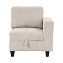  Homelegance Walterboro 9650BE*5SC 5 pc Sectional with Storage, Storage Pouches and Charging Ports IMAGE 13