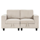  Homelegance Walterboro 9650BE-2* Love Seat with Storage, Storage Pouches and Charging Ports IMAGE 1