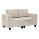  Homelegance Walterboro 9650BE-2* Love Seat with Storage, Storage Pouches and Charging Ports IMAGE 2