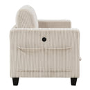  Homelegance Walterboro 9650BE-2* Love Seat with Storage, Storage Pouches and Charging Ports IMAGE 3