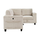  Homelegance Walterboro 9650BE*4SC 4 pc Sectional with Storage, Storage Pouches and Charging Ports IMAGE 3