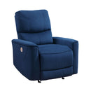  Manufacturer Color_Navy -- Artem 9645NV-1PW Power Rocker Reclining Chair IMAGE 2