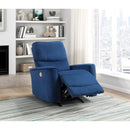  Manufacturer Color_Navy -- Artem 9645NV-1PW Power Rocker Reclining Chair IMAGE 7