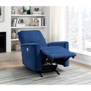  Manufacturer Color_Navy -- Artem 9645NV-1PW Power Rocker Reclining Chair IMAGE 8