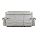  Manufacturer Color_Mist Motion Type_Reclining -- Brennen 9204MT-3 Double Reclining Sofa IMAGE 1