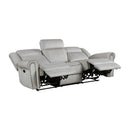  Manufacturer Color_Mist Motion Type_Reclining -- Brennen 9204MT-3 Double Reclining Sofa IMAGE 4