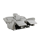  Manufacturer Color_Mist Motion Type_Power Recline -- Brennen 9204MT-2PW Power Double Reclining Love Seat with Center Console IMAGE 4