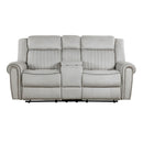  Manufacturer Color_Mist Motion Type_Reclining -- Brennen 9204MT-2 Double Reclining Love Seat with Center Console IMAGE 1