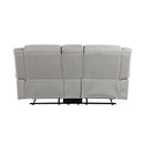  Manufacturer Color_Mist Motion Type_Reclining -- Brennen 9204MT-2 Double Reclining Love Seat with Center Console IMAGE 3