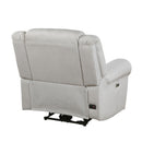  Manufacturer Color_Mist Motion Type_Power -- Brennen 9204MT-1PW Power Reclining Chair IMAGE 4
