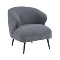  Manufacturer Color_Dark grey -- Homelegance Woodway Stationary Fabric Accent Chair IMAGE 1