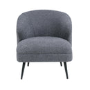  Manufacturer Color_Dark grey -- Homelegance Woodway Stationary Fabric Accent Chair IMAGE 2