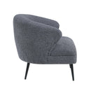  Manufacturer Color_Dark grey -- Homelegance Woodway Stationary Fabric Accent Chair IMAGE 3