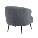  Manufacturer Color_Dark grey -- Homelegance Woodway Stationary Fabric Accent Chair IMAGE 4