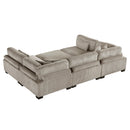  Manufacturer Color_Taupe -- Traverse 8555GB*6OT 6 pc Modular Sectional with Ottoman IMAGE 10