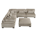  Manufacturer Color_Taupe -- Traverse 8555GB*6OT 6 pc Modular Sectional with Ottoman IMAGE 3