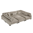  Manufacturer Color_Taupe -- Traverse 8555GB*6OT 6 pc Modular Sectional with Ottoman IMAGE 7