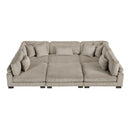  Manufacturer Color_Taupe -- Traverse 8555GB*6OT 6 pc Modular Sectional with Ottoman IMAGE 8