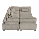  Manufacturer Color_Taupe -- Traverse 8555GB*6OT 6 pc Modular Sectional with Ottoman IMAGE 9