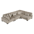  Manufacturer Color_Taupe -- Traverse 8555GB*4SC 4 pc Modular Sectional IMAGE 1