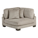  Manufacturer Color_Taupe -- Homelegance Traverse Fabric 4 pc Sectional IMAGE 5