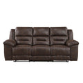  Manufacturer Color_Dark Brown -- Hazen 8538DB-3 Double Reclining Sofa IMAGE 1