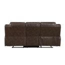  Manufacturer Color_Dark Brown -- Hazen 8538DB-3 Double Reclining Sofa IMAGE 3