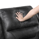  Manufacturer Color_Black -- Hazen 8538BK-3 Double Reclining Sofa IMAGE 5