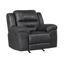 Manufacturer Color_Black -- Hazen 8538BK-1 Rocker Reclining Chair IMAGE 2