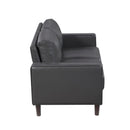  Manufacturer Color_Dark Grey -- Malcolm 9203DGY-2 Love Seat IMAGE 3