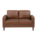  Manufacturer Color_Chocolate -- Malcolm 9203CHC-2 Love Seat IMAGE 1