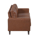  Manufacturer Color_Chocolate -- Malcolm 9203CHC-2 Love Seat IMAGE 3