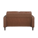  Manufacturer Color_Chocolate -- Malcolm 9203CHC-2 Love Seat IMAGE 4