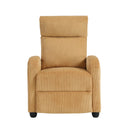  Manufacturer Color_Yellow -- Homelegance Parsons Fabric Recliner IMAGE 1