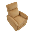  Manufacturer Color_Yellow -- Homelegance Parsons Fabric Recliner IMAGE 3