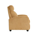  Manufacturer Color_Yellow -- Homelegance Parsons Fabric Recliner IMAGE 4