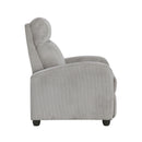  Manufacturer Color_Light Grey -- Parsons 9588GRY-1PB Push Back Reclining Chair IMAGE 4