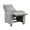  Manufacturer Color_Light Grey -- Parsons 9588GRY-1PB Push Back Reclining Chair IMAGE 9