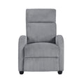  Manufacturer Color_Dark Grey -- Parsons 9588DGY-1PB Push Back Reclining Chair IMAGE 1