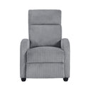  Manufacturer Color_Dark Grey -- Parsons 9588DGY-1PB Push Back Reclining Chair IMAGE 1