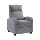  Manufacturer Color_Dark Grey -- Parsons 9588DGY-1PB Push Back Reclining Chair IMAGE 2