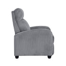  Manufacturer Color_Dark Grey -- Parsons 9588DGY-1PB Push Back Reclining Chair IMAGE 4