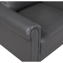  Manufacturer Color_Dark grey -- Homelegance Hector Stationary Leather Look Chair IMAGE 7