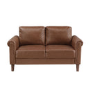 Manufacturer Color_Chocolate -- Hector 9690CHC-2 Love Seat IMAGE 1